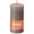 Bolsius sammasküünlad Shine 8 tk 100x50 mm pruunikashall