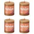 Bolsius sammasküünlad Shine 6 tk 80 x 68 mm vürtsipruun