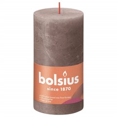 Bolsius sammasküünlad Shine 6 tk 130 x 68 mm pruunikashall цена и информация | Подсвечники, свечи | kaup24.ee
