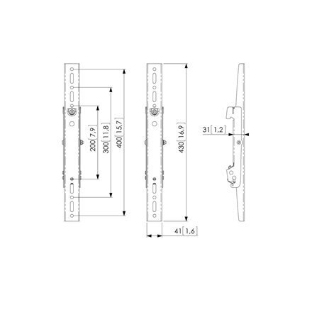 Vogels PFS 3204 hind ja info | Teleri seinakinnitused ja hoidjad | kaup24.ee