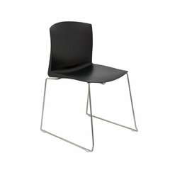 Офисное кресло, черное, 4 шт цена и информация | Офисные кресла | kaup24.ee