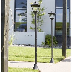 Luxform päikesetoitel LED aia lambipost "Casablanca", must, 31159 hind ja info | Aia- ja õuevalgustid | kaup24.ee
