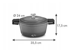 Кастрюля Tescoma с крышкой Bordeaux, 4,7 л цена и информация | Кастрюли, скороварки | kaup24.ee