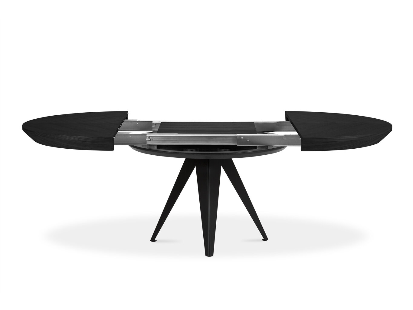 Pikendatav laud Windsor & Co Magnus 120 cm, must hind ja info | Köögi- ja söögilauad | kaup24.ee