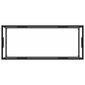 vidaXL kohvilaud, must, karastatud klaas, 120 x 50 x 35 cm hind ja info | Diivanilauad | kaup24.ee