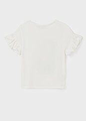 Детская футболка Mayoral 6025*46, белая 8445445225526 цена и информация | Рубашки для девочек | kaup24.ee