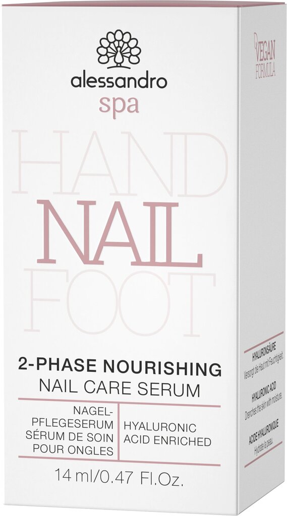 alessandro SPA 2-Phase Nail Care Serum - 2-faasiline niisutav ja toitev küüneseerum, 14ml hind ja info | Küünelakid, küünetugevdajad | kaup24.ee