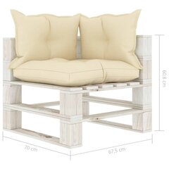 Угловое садовое кресло из палет цена и информация | Садовые стулья, кресла, пуфы | kaup24.ee