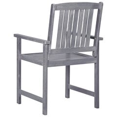 Садовые стулья, 4 шт., серые цена и информация | Садовые стулья, кресла, пуфы | kaup24.ee