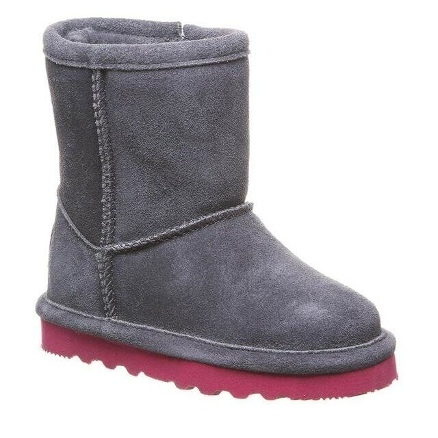 Laste saapad Bearpaw Elle Toddler Zip, Hall/roosa hind ja info | Laste talvesaapad | kaup24.ee