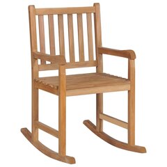 Кресло-качалка с подушкой, коричневое цена и информация | Садовые стулья, кресла, пуфы | kaup24.ee