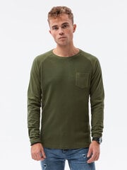 рубашка с длинными рукавами l137 - оливковая цена и информация | Мужские футболки | kaup24.ee