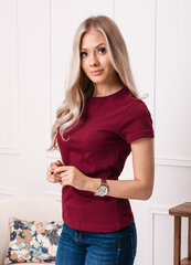 Женская футболка Эдоти SLR001, бордовая цена и информация | Футболка женская | kaup24.ee