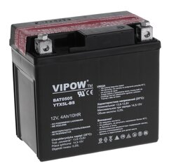 Аккумулятор типа MC для мотоциклов 12V 4ah Vipow цена и информация | Аккумуляторы | kaup24.ee