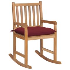Кресло-качалка с подушкой, коричневое цена и информация | Садовые стулья, кресла, пуфы | kaup24.ee