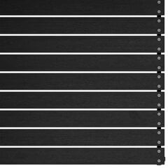 vidaXL keskmine aiadiivani osa, must, männipuit hind ja info | Aiatoolid | kaup24.ee