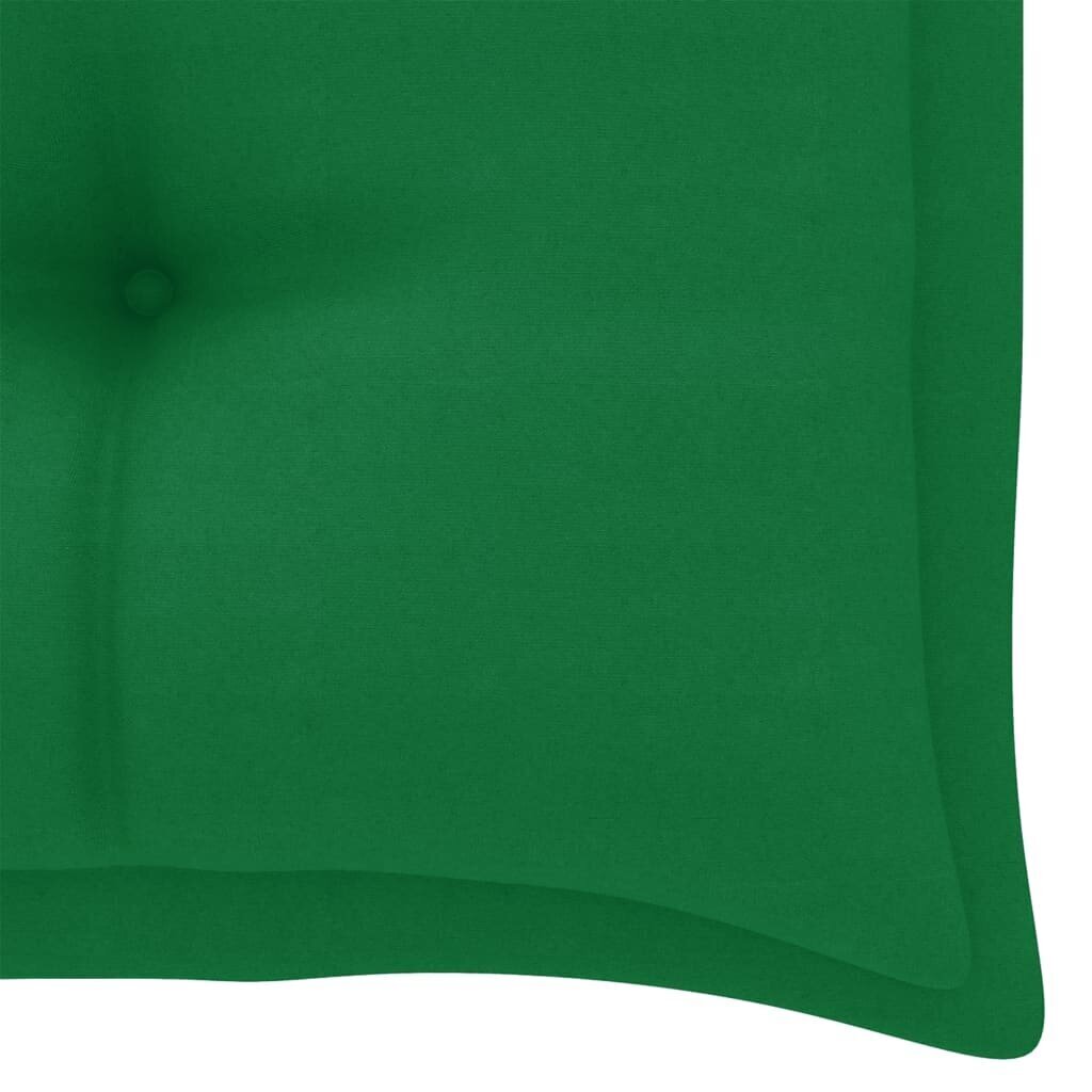 vidaXL aiapingi istmepadi, roheline, 100 x 50 x 7 cm, kangas hind ja info | Toolipadjad ja -katted | kaup24.ee
