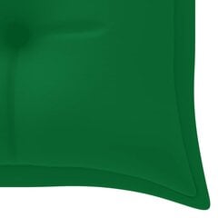 vidaXL aiapingi istmepadi, roheline, 150 x 50 x 7 cm hind ja info | Toolipadjad ja -katted | kaup24.ee