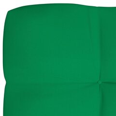 vidaXL euroalustest diivani padi, roheline 120 x 40 x 10 cm hind ja info | Toolipadjad ja -katted | kaup24.ee