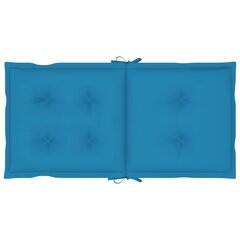 vidaXL aiatooli istmepadjad 4 tk sinine 100 x 50 x 7 cm цена и информация | Подушки, наволочки, чехлы | kaup24.ee