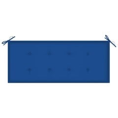 vidaXL aiapingi istmepadi, sinine, 120 x 50 x 3 cm, kangas hind ja info | Toolipadjad ja -katted | kaup24.ee