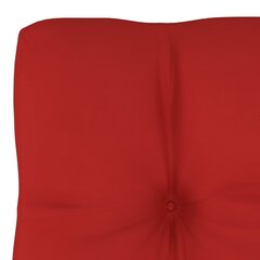 vidaXL euroalustest diivani padi, punane 50 x 40 x 10 cm hind ja info | Toolipadjad ja -katted | kaup24.ee