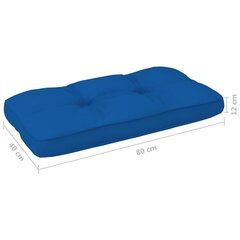 vidaXL euroalustest diivani padi, tumesinine 80 x 40 x 10 cm hind ja info | Toolipadjad ja -katted | kaup24.ee