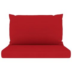 vidaXL euroaluse istmepadjad 2 tk, punane, kangas hind ja info | Toolipadjad ja -katted | kaup24.ee