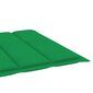 vidaXL lamamistooli padi, roheline, 200 x 70 x 3 cm, kangas hind ja info | Toolipadjad ja -katted | kaup24.ee