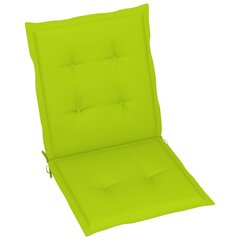 vidaXL aiatooli istmepadjad 6 tk, erkroheline, 100 x 50 x 3 cm цена и информация | Подушки, наволочки, чехлы | kaup24.ee