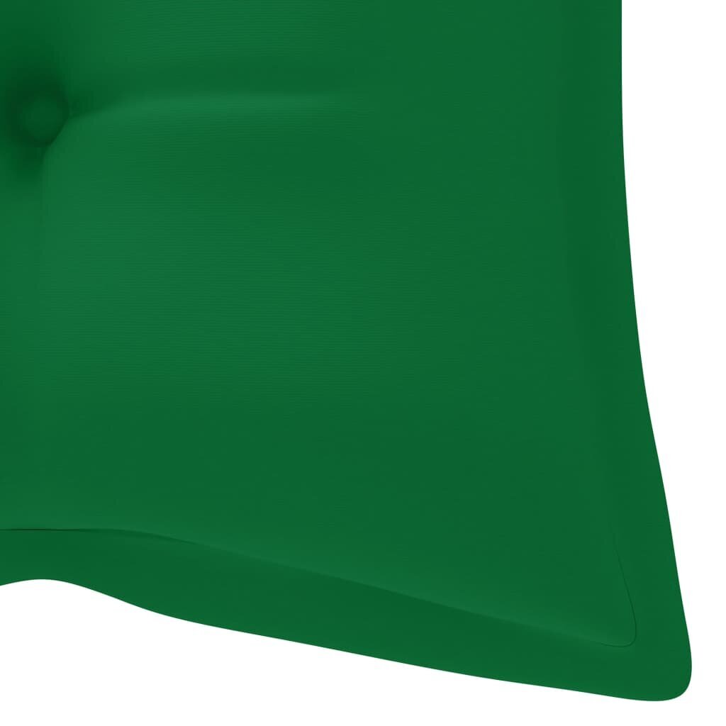 vidaXL istmepadi aiakiigele, roheline, 120 cm, kangas hind ja info | Toolipadjad ja -katted | kaup24.ee