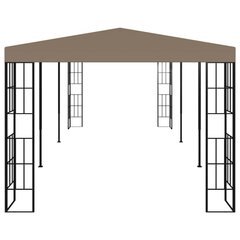 vidaXL varjualune 6 x 3 m pruunikashall цена и информация | Беседки, навесы, тенты | kaup24.ee