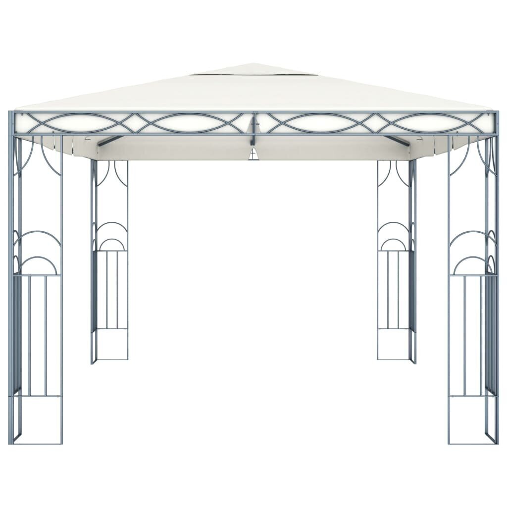 vidaXL varikatus, LED-nöörvalgustitega, 400x300 cm, kreemjas hind ja info | Varikatused ja aiapaviljonid | kaup24.ee