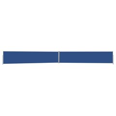 vidaXL lahtitõmmatav terrassi külgsein, 140 x 1200 cm, sinine цена и информация | Зонты, маркизы, стойки | kaup24.ee