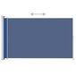 vidaXL lahtitõmmatav terrassi külgsein, 180 x 300 cm, sinine hind ja info | Päikesevarjud, markiisid ja alused | kaup24.ee