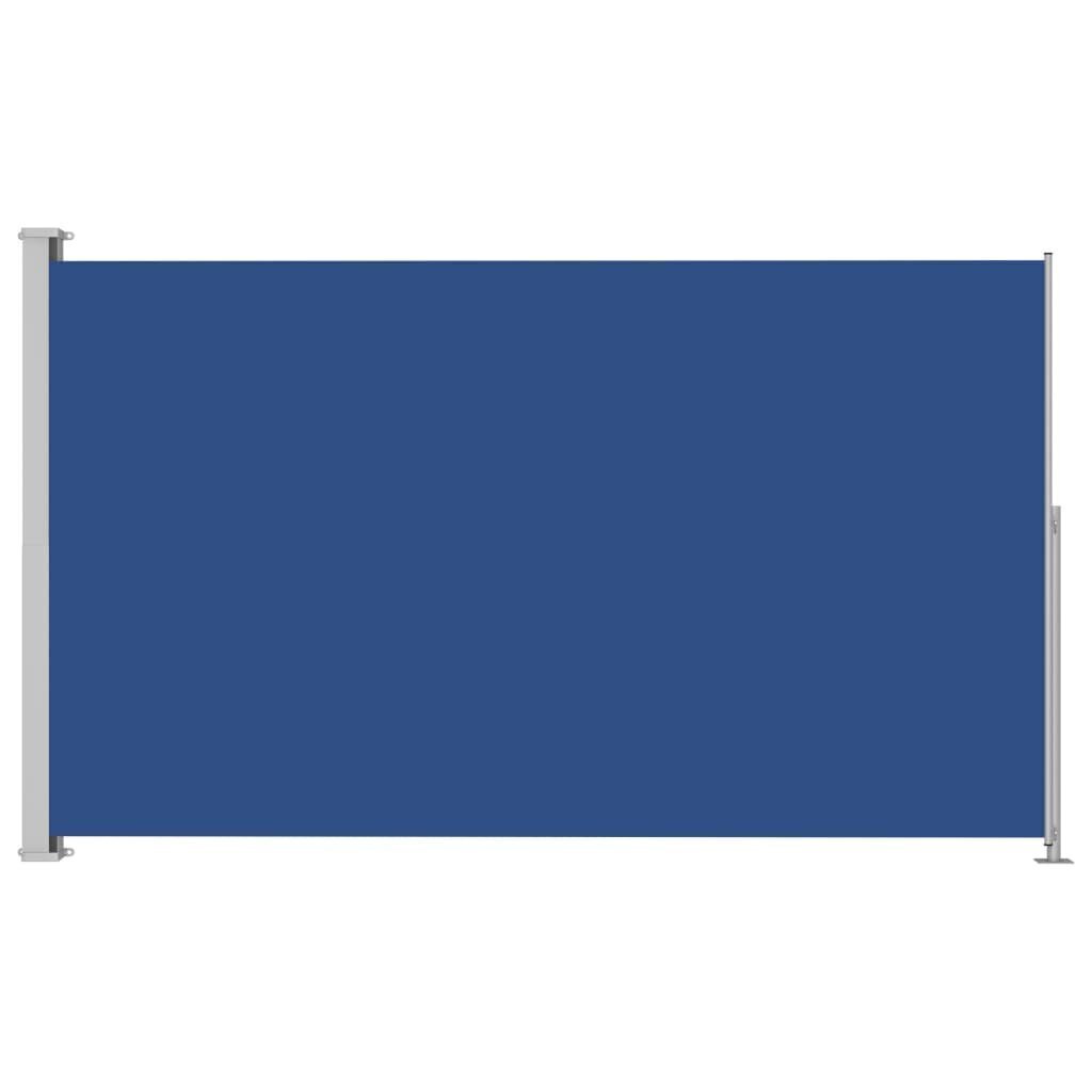 vidaXL lahtitõmmatav terrassi külgsein, 180 x 300 cm, sinine hind ja info | Päikesevarjud, markiisid ja alused | kaup24.ee