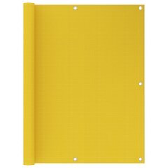 vidaXL rõdusirm, kollane, 120 x 400 cm, HDPE hind ja info | Päikesevarjud, markiisid ja alused | kaup24.ee