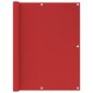 vidaXL rõdusirm, punane, 120 x 400 cm, HDPE hind ja info | Päikesevarjud, markiisid ja alused | kaup24.ee