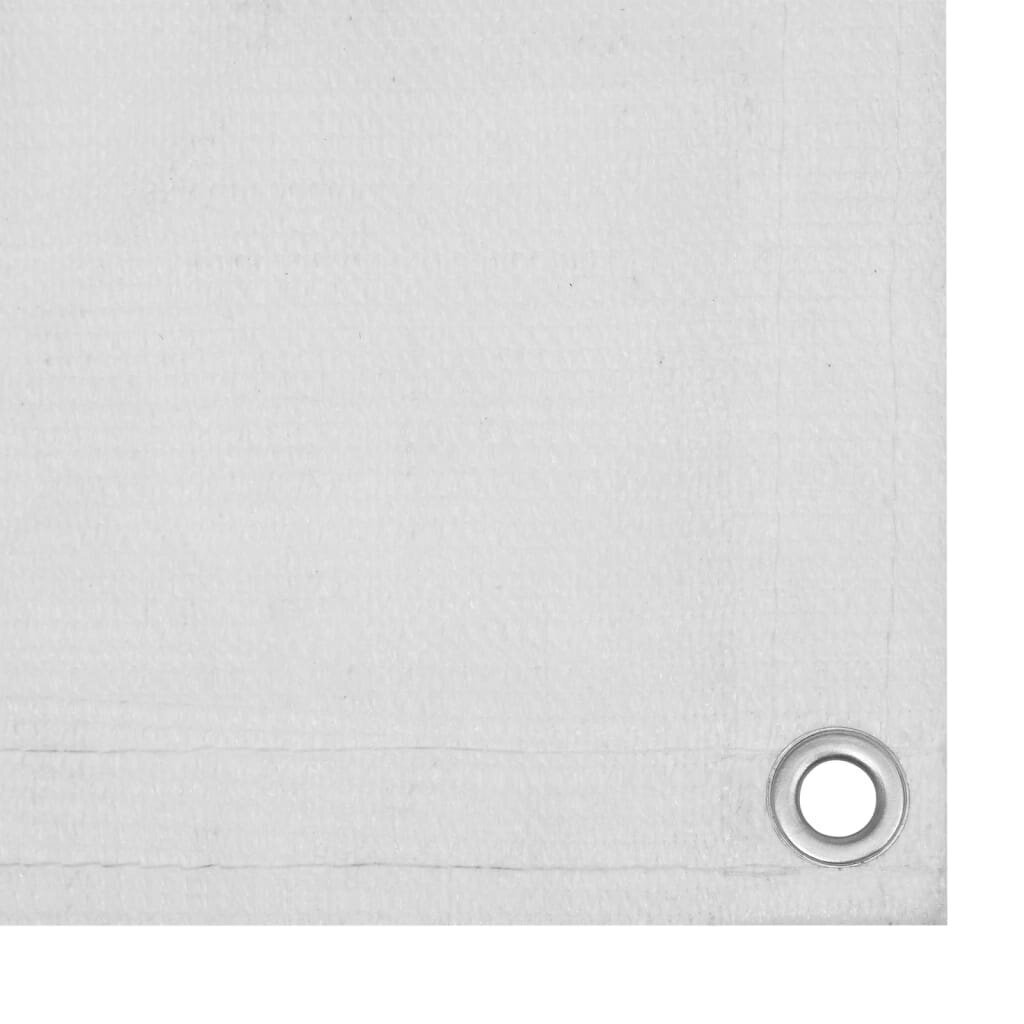 vidaXL rõdusirm, valge, 120 x 500 cm, HDPE hind ja info | Päikesevarjud, markiisid ja alused | kaup24.ee