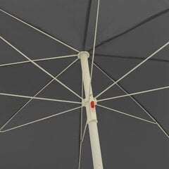 vidaXL päikesevari, antratsiithall, 240 cm hind ja info | Päikesevarjud, markiisid ja alused | kaup24.ee