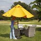 Madison kate püstisele päikesevarjule, 215 x 40 cm hall hind ja info | Päikesevarjud, markiisid ja alused | kaup24.ee