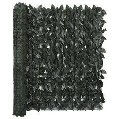 vidaXL rõdusirm, tumerohelised lehed, 600 x 100 cm hind ja info | Päikesevarjud, markiisid ja alused | kaup24.ee