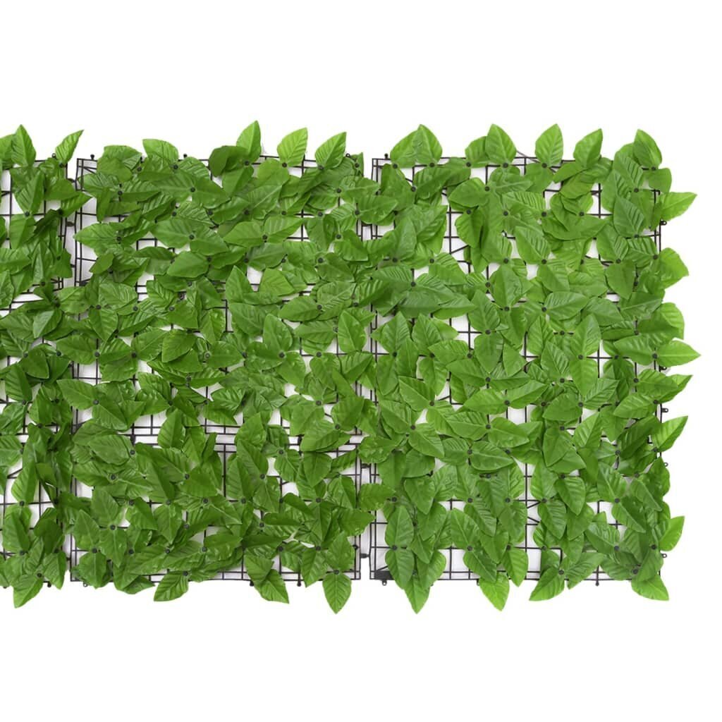 vidaXL rõdusirm, rohelised lehed, 600 x 75 cm hind ja info | Päikesevarjud, markiisid ja alused | kaup24.ee