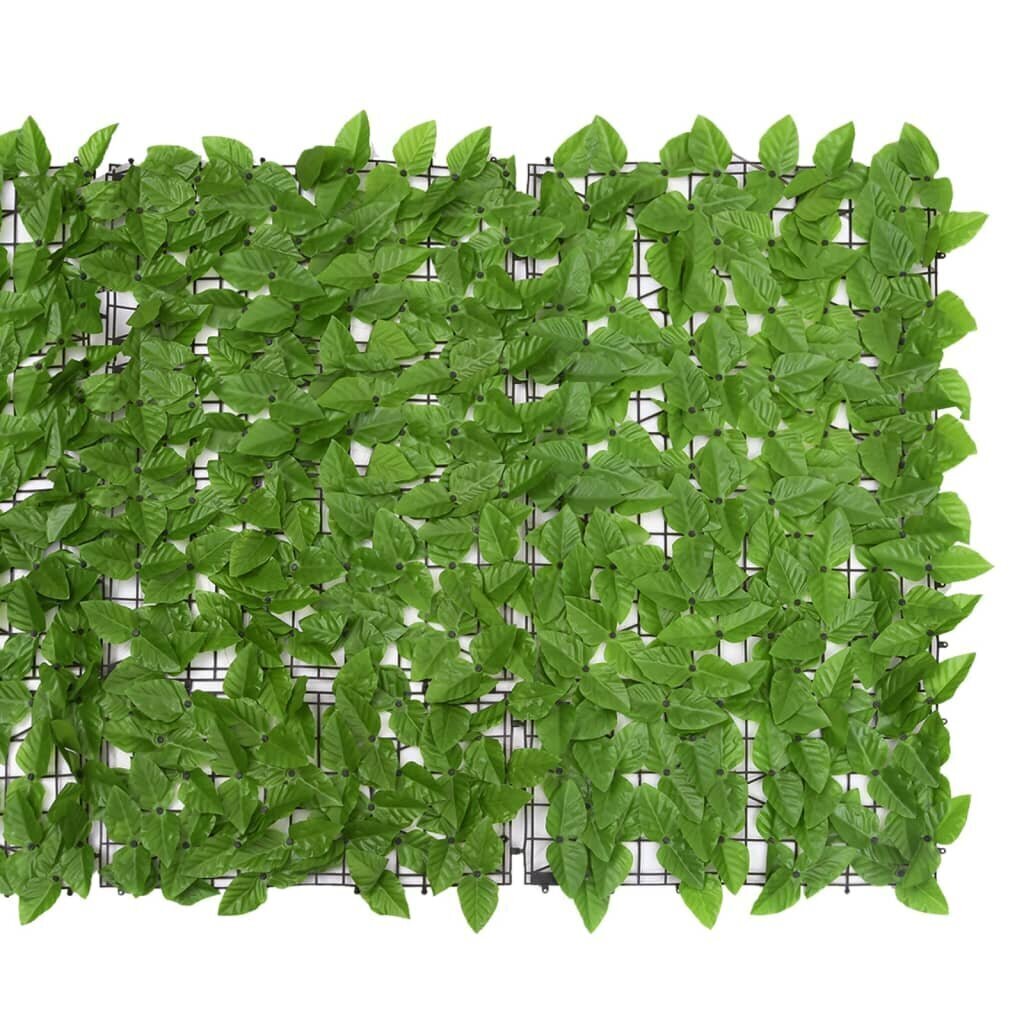 vidaXL rõdusirm, rohelised lehed, 500 x 100 cm hind ja info | Päikesevarjud, markiisid ja alused | kaup24.ee