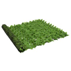 vidaXL rõdusirm, rohelised lehed, 300 x 150 cm hind ja info | Päikesevarjud, markiisid ja alused | kaup24.ee