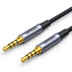 Ugreen cable AUX mini jack 3.5mm cable (male) - 3.5mm mini jack (male) 2m black (AV183) цена и информация | Кабели для телефонов | kaup24.ee