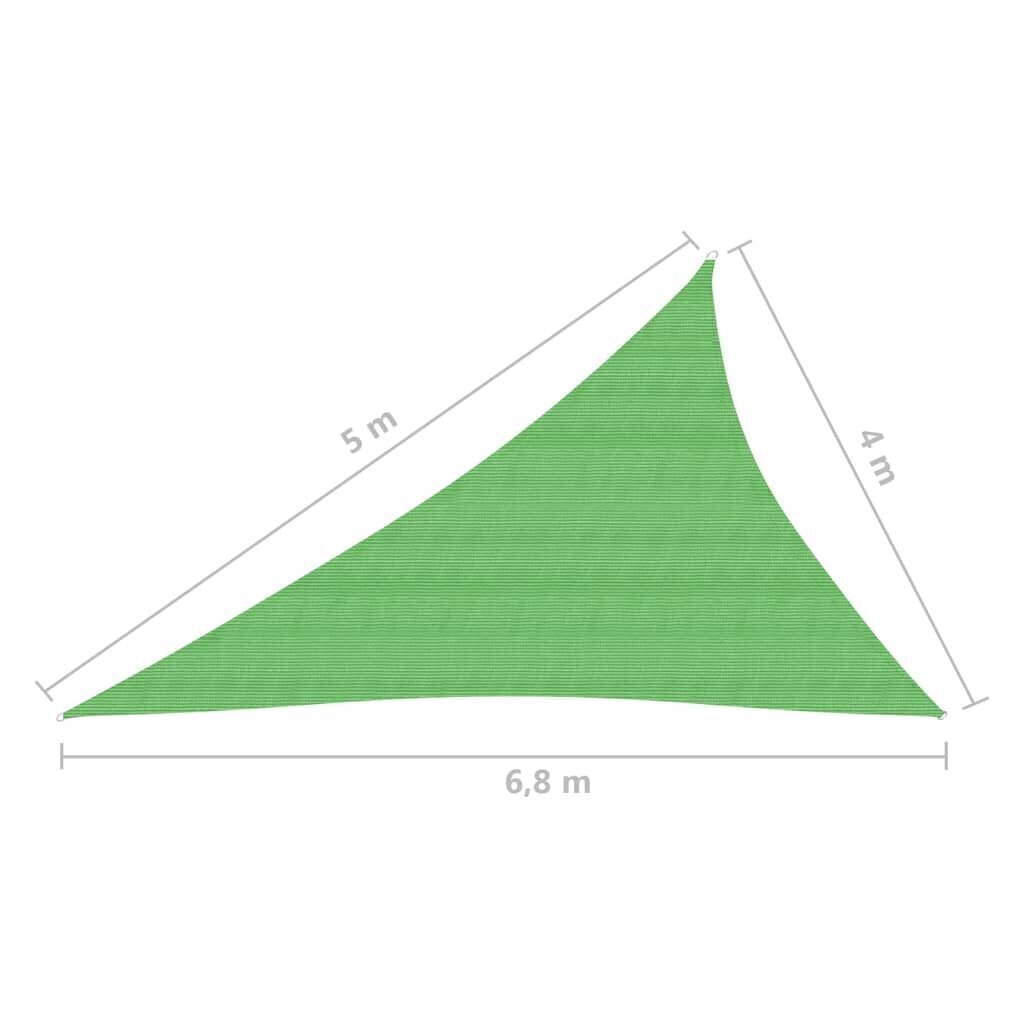 vidaXL päikesepuri, 160 g/m², heleroheline, 4 x 5 x 6,8 m, HDPE hind ja info | Päikesevarjud, markiisid ja alused | kaup24.ee