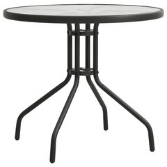 vidaXL bistroolaud, antratsiithall, Ø 80 x 71 cm, teras цена и информация | Садовые столы, столики | kaup24.ee