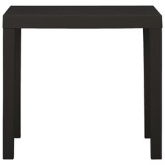 vidaXL aialaud, antratsiit, 79 x 65 x 72 cm, plast цена и информация | Садовые столы и столики | kaup24.ee