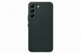 Leather Cover for Samsung Galaxy S22, зеленый цена и информация | Чехлы для телефонов | kaup24.ee